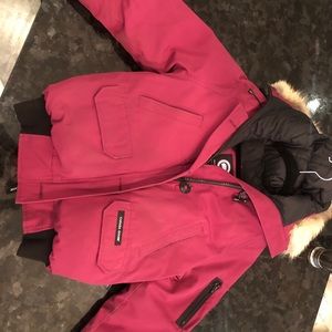Pink/Purple Canada Goose Bomber jacket: size M